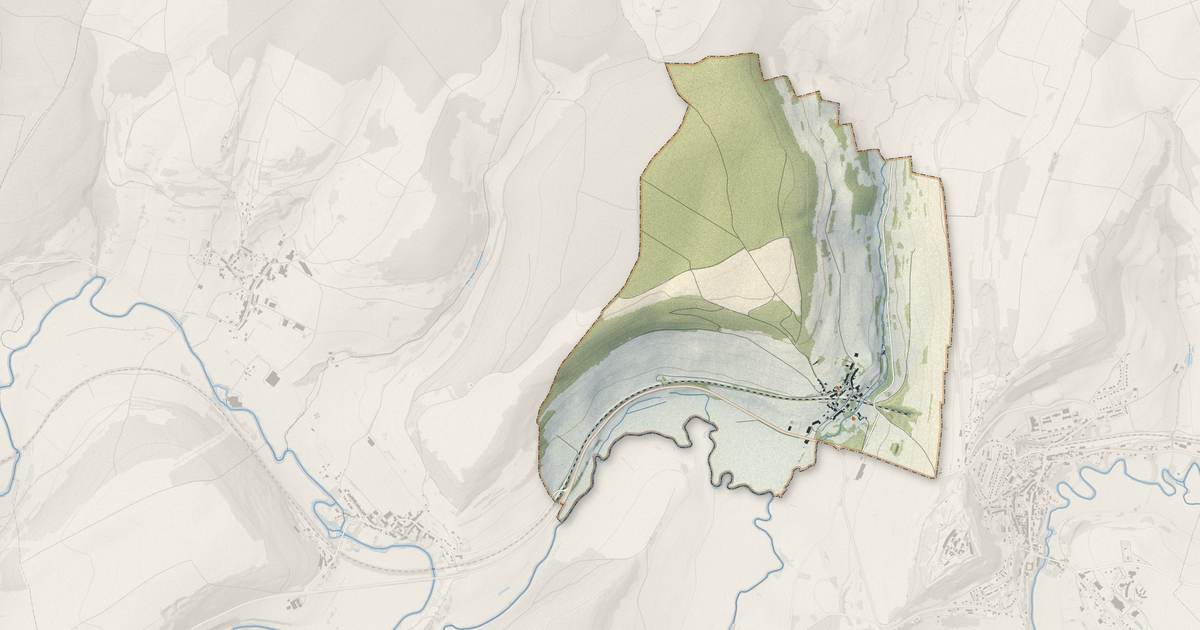 Portrait cartographique de Thonne-les-Près : relief, eau, forêts, bâti et voies, calculés à partir des données de l'IGN