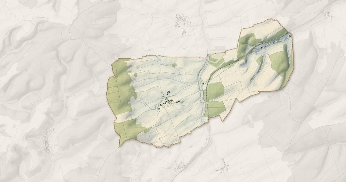 Portrait cartographique de Cousances-lès-Triconville : relief, eau, forêts, bâti et voies, calculés à partir des données de l'IGN
