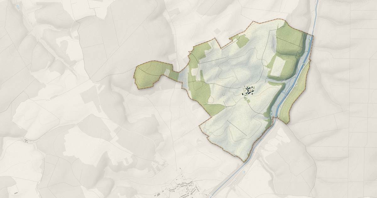 Portrait cartographique de Villeroy-sur-Méholle : relief, eau, forêts, bâti et voies, calculés à partir des données de l'IGN