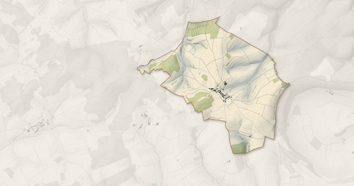 Portrait cartographique de Villers-devant-Dun : relief, eau, forêts, bâti et voies, calculés à partir des données de l'IGN