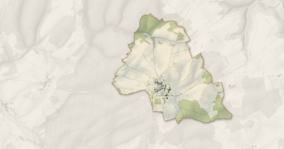 Portrait cartographique de Villers-le-Sec : relief, eau, forêts, bâti et voies, calculés à partir des données de l'IGN