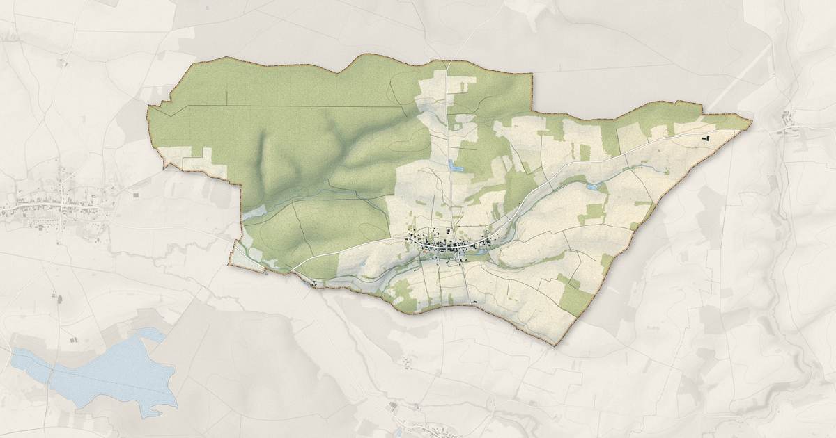 Portrait cartographique de Villotte-devant-Louppy : relief, eau, forêts, bâti et voies, calculés à partir des données de l'IGN