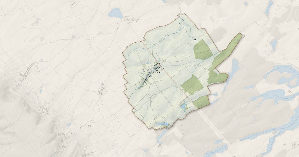 Portrait cartographique de Woël : relief, eau, forêts, bâti et voies, calculés à partir des données de l'IGN