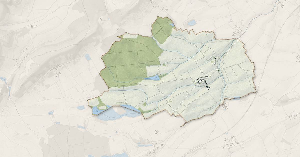 Portrait cartographique de Xivray-et-Marvoisin : relief, eau, forêts, bâti et voies, calculés à partir des données de l'IGN