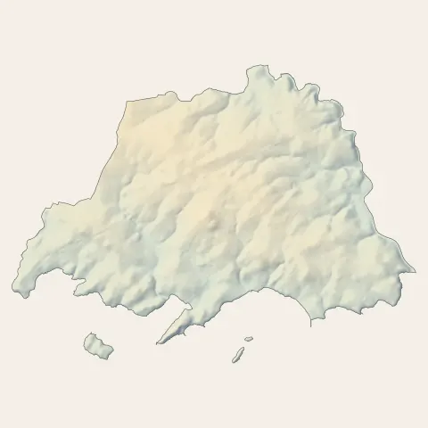 Arradon : relief