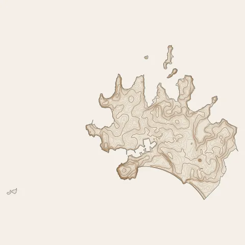 Arzon : courbes de niveau