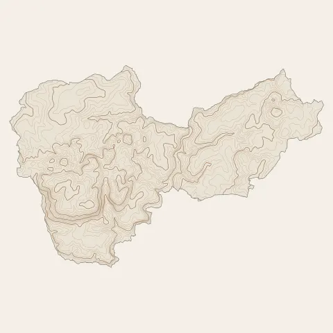 Bignan : courbes de niveau