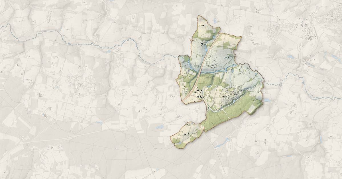 Portrait cartographique de Bohal : relief, eau, forêts, bâti et voies, calculés à partir des données de l'IGN
