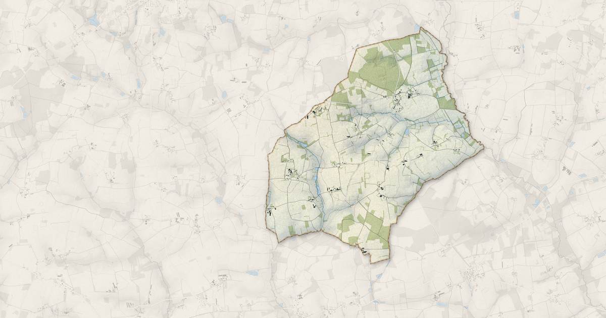Portrait cartographique de Brignac : relief, eau, forêts, bâti et voies, calculés à partir des données de l'IGN