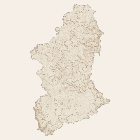 Bubry : courbes de niveau