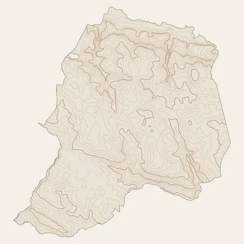 Camors : courbes de niveau
