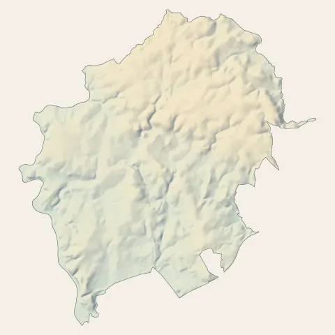 Caudan : relief