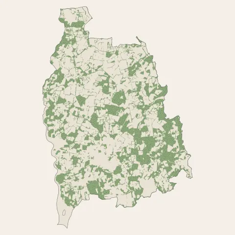 Crach : bois, forêts et landes