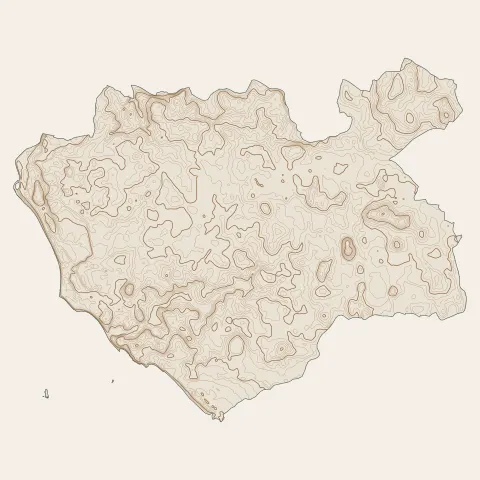 Erdeven : courbes de niveau