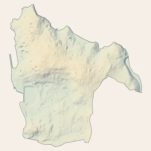 Étel : relief