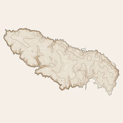 Groix : courbes de niveau