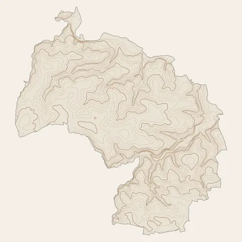 Guégon : courbes de niveau