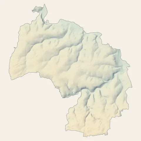 Guégon : relief