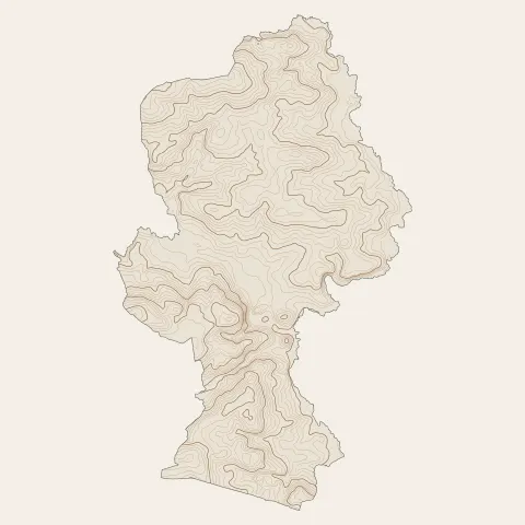 Guer : courbes de niveau
