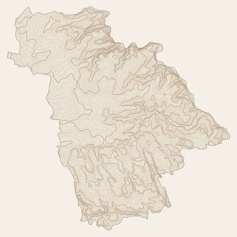 Guiscriff : courbes de niveau