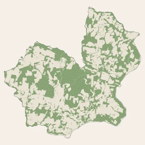 Inzinzac-Lochrist : bois, forêts et landes