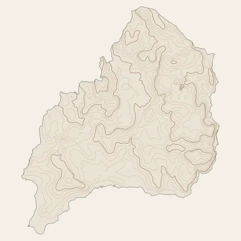 Landévant : courbes de niveau