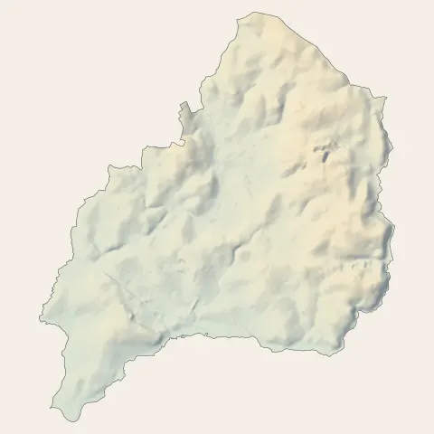 Landévant : relief