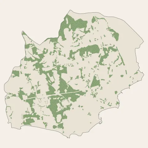 Larmor-Plage : bois, forêts et landes