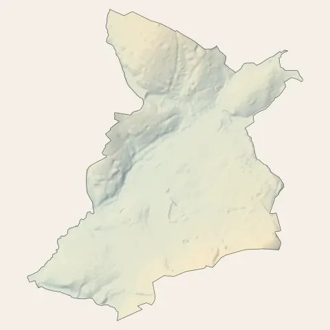 Locminé : relief