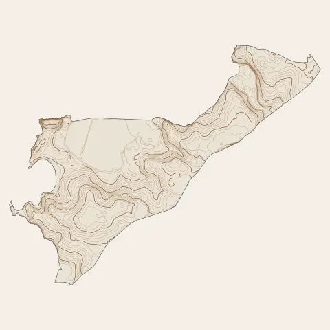 Locmiquélic : courbes de niveau