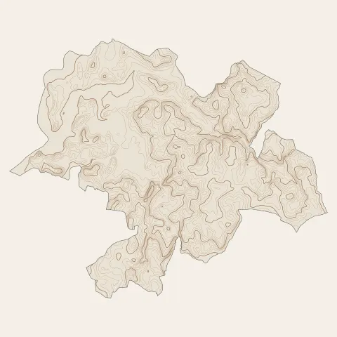 Locoal-Mendon : courbes de niveau