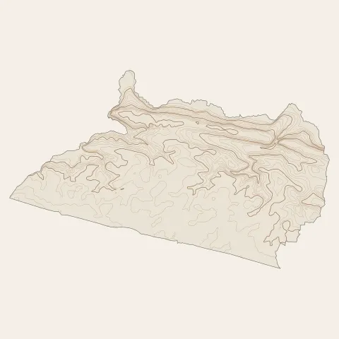 Malansac : courbes de niveau
