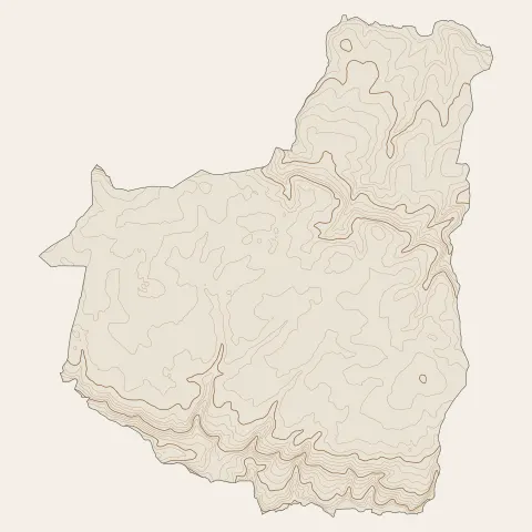 Monterblanc : courbes de niveau