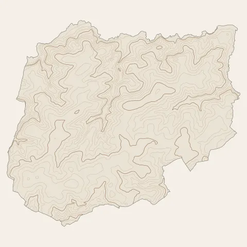 Moréac : courbes de niveau