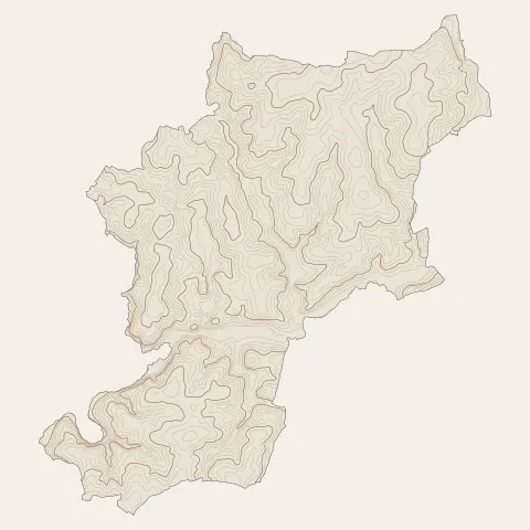 Évellys : courbes de niveau