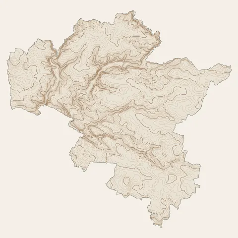 Noyal-Muzillac : courbes de niveau