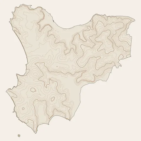 Pénestin : courbes de niveau