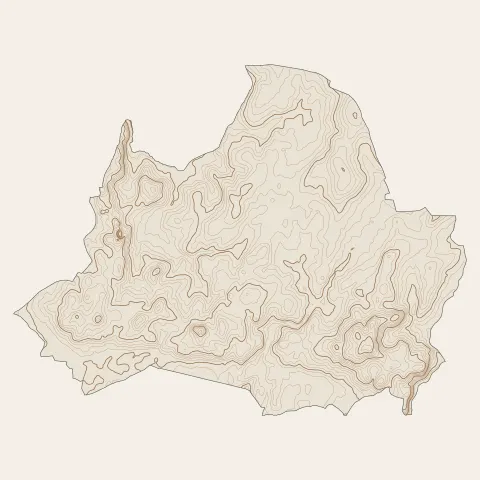 Ploemel : courbes de niveau