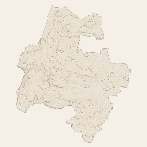 Ploërmel : courbes de niveau