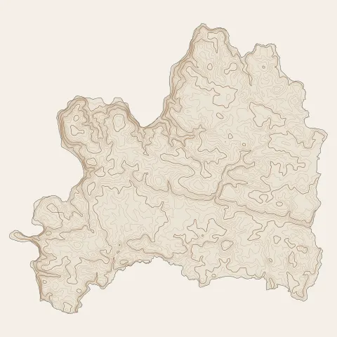 Plouay : courbes de niveau