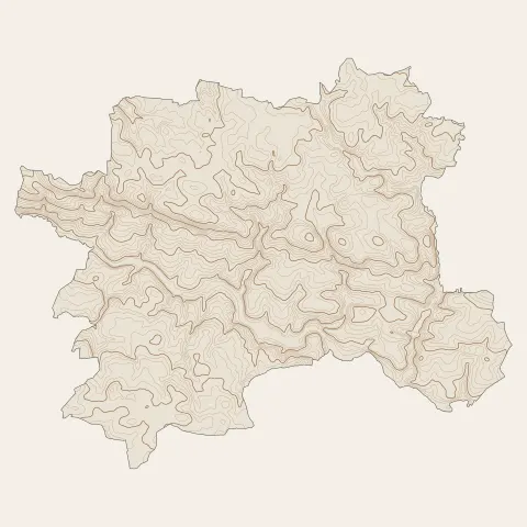 Plumelec : courbes de niveau