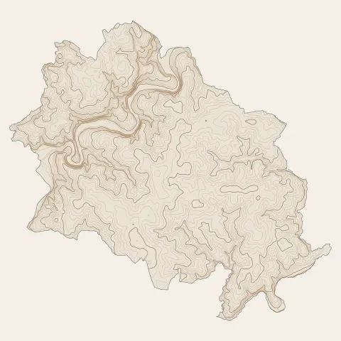 Pluméliau-Bieuzy : courbes de niveau