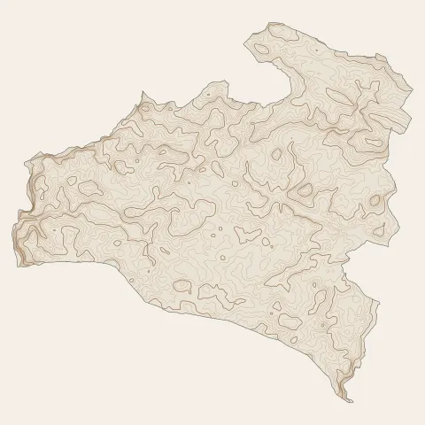 Plumergat : courbes de niveau
