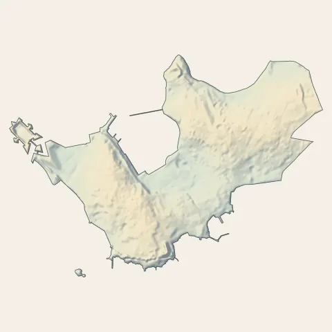 Port-Louis : relief