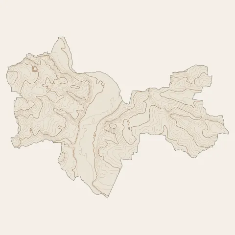 Val d'Oust : courbes de niveau