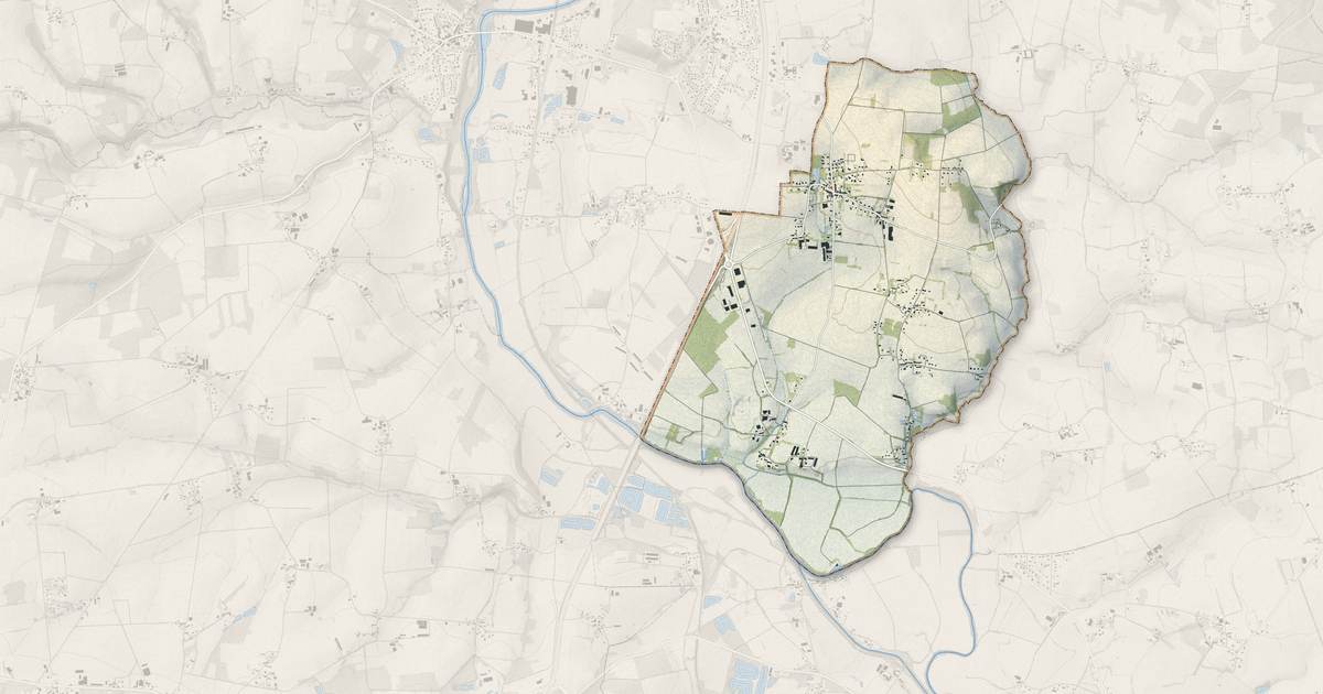 Portrait cartographique de Saint-Abraham : relief, eau, forêts, bâti et voies, calculés à partir des données de l'IGN