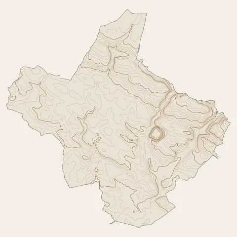 Saint-Avé : courbes de niveau