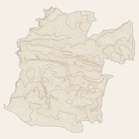 Saint-Jean-Brévelay : courbes de niveau