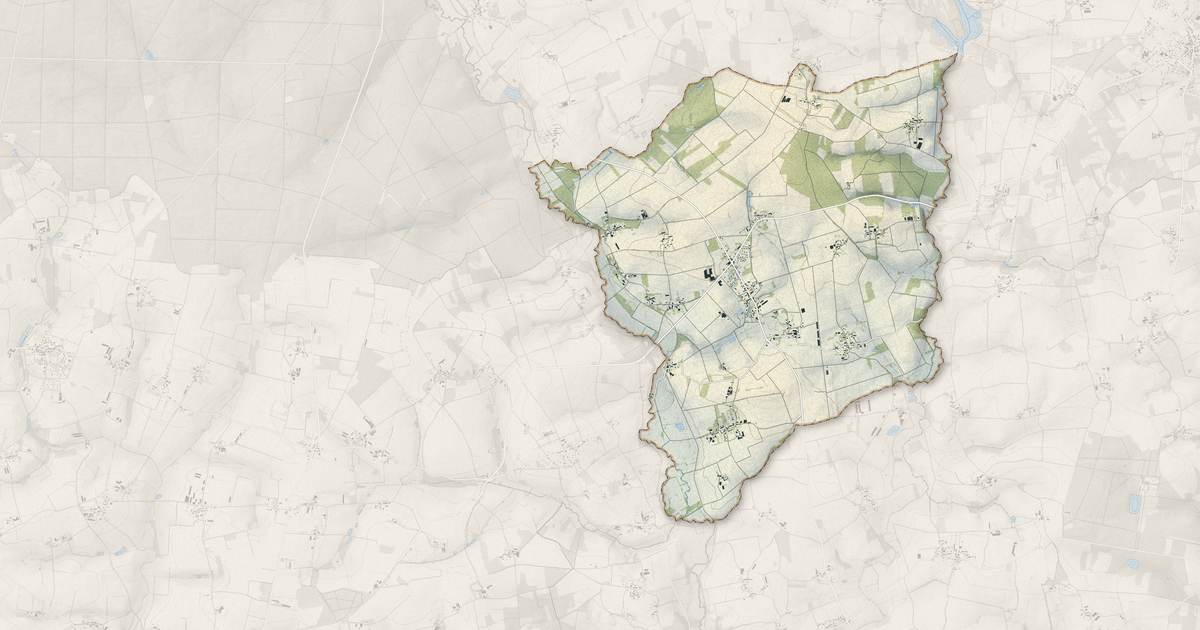 Portrait cartographique de Saint-Malo-des-Trois-Fontaines : relief, eau, forêts, bâti et voies, calculés à partir des données de l'IGN