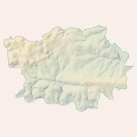 Sérent : relief